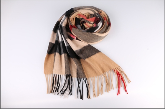 羊絨披肩 格子披肩 女士披肩