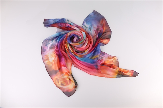 真絲圍巾 印花圍巾