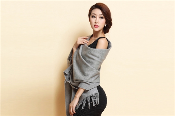 羊絨披肩 純色披肩 圍巾披肩