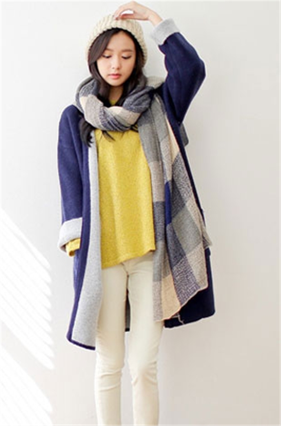 女士格子圍巾 女士格子圍巾