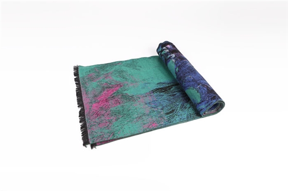 真絲油畫藝術圍巾