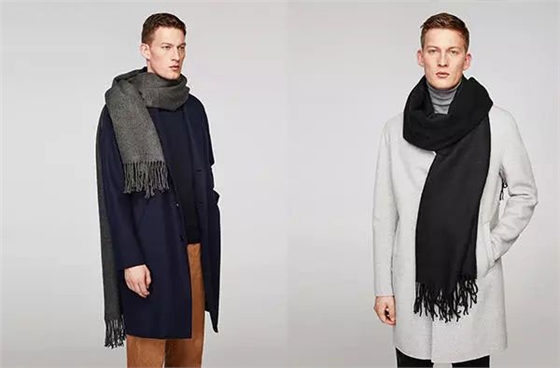 羊毛男士圍巾