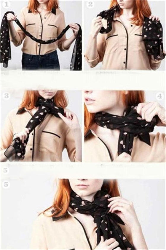 絲巾圍法圖解 絲巾圍法圖解