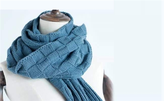 羊絨圍巾編織方法