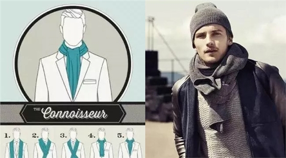 男士圍巾結(jié)扣式圍法 男士圍巾結(jié)扣式圍法