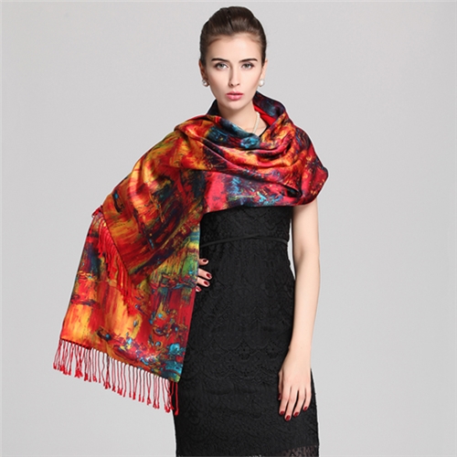 時尚高檔真絲披肩