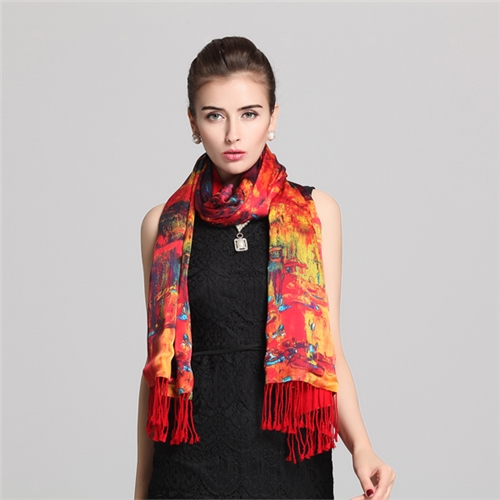 時尚高檔真絲披肩