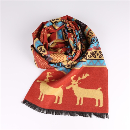 圣誕節小鹿圍巾