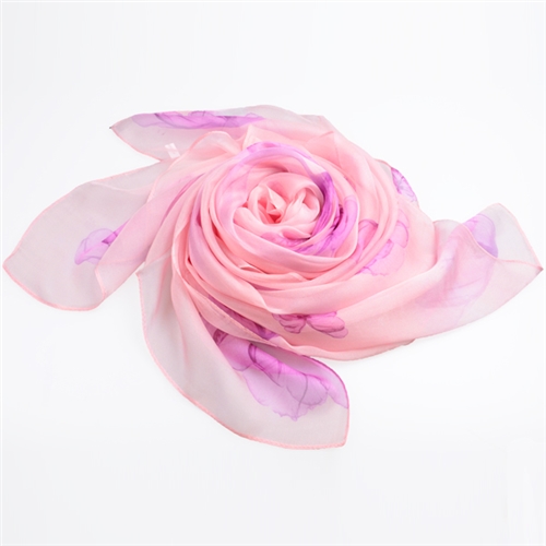 長款百搭雪紡絲巾