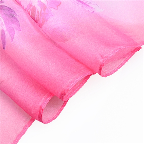 新款女士雪紡印花圍巾