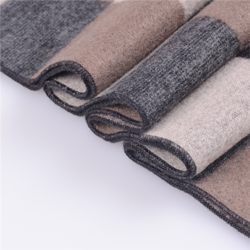 男士格子拉絨圍巾