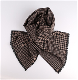新款千鳥格圍巾