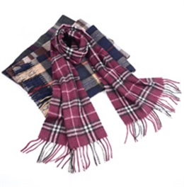 新款男士格子羊毛圍巾