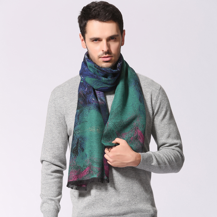 提花圍巾 真絲提花圍巾