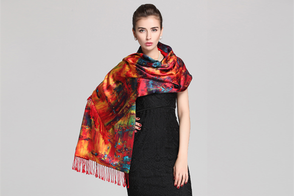 真絲圍巾 真絲圍巾