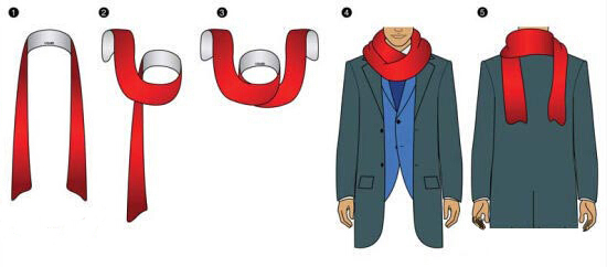 真絲圍巾 男士圍巾