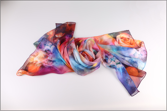 印花圍巾 真絲圍巾