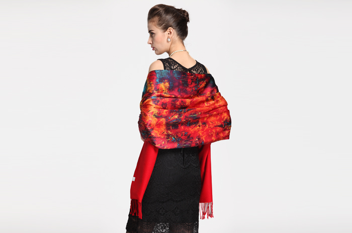 真絲披肩 印花披肩 復合披肩 披肩定制