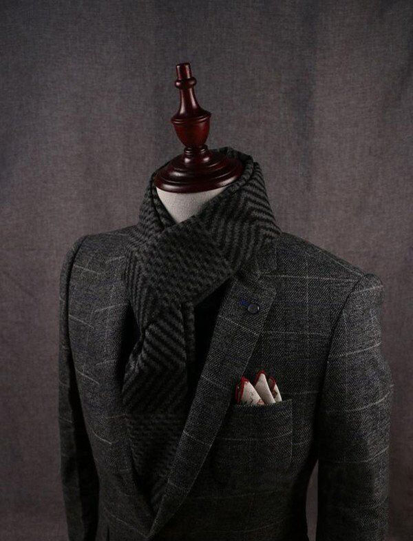 男士圍巾搭配7