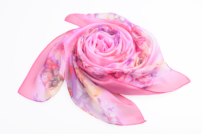 真絲圍巾 女士印花圍巾 圍巾批發
