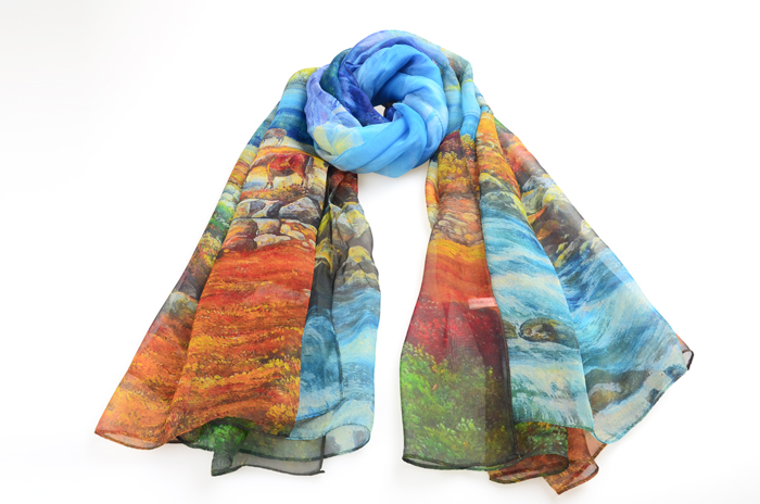 真絲圍巾 印花圍巾 圍巾批發