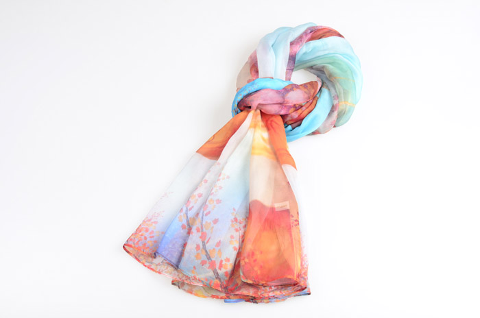 婦女節雪紡絲巾