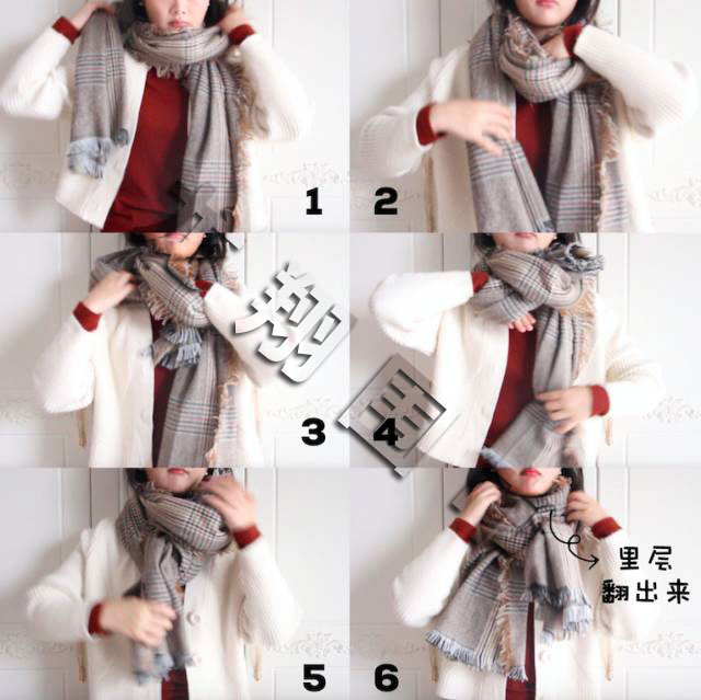 圍巾圍法圖解 圍巾圍法圖解