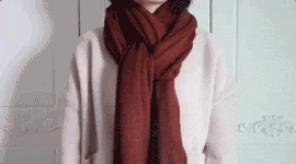 圍巾圍法動態(tài)圖解 圍巾圍法圖解