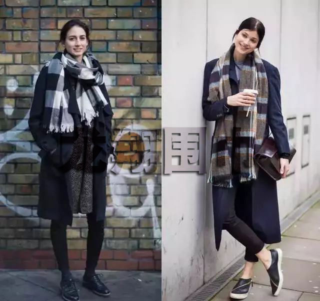 圍巾上身效果圖 圍巾上身效果圖