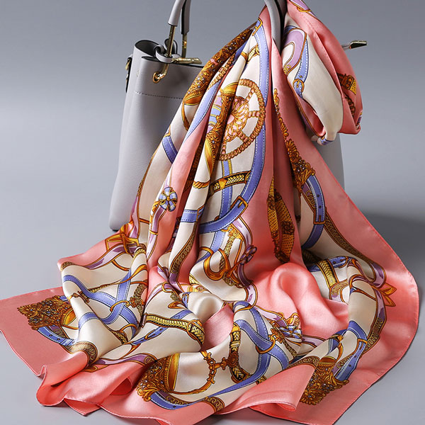 龍翔女士絲巾粉白款 龍翔女士絲巾粉白款