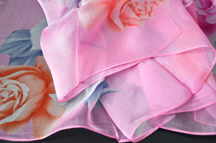 春暖花開絲巾細節圖