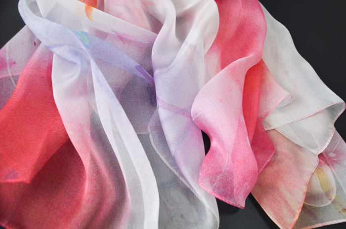 如魚得水絲巾細節圖