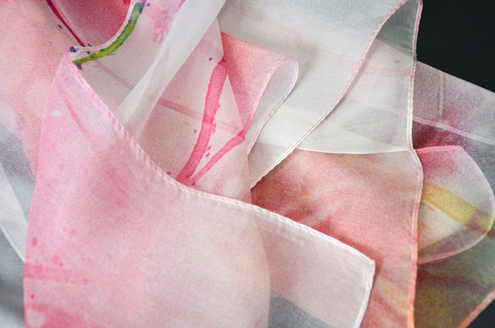 如魚得水絲巾細節圖