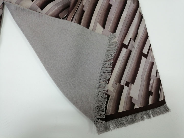 魅力幾何男士圍巾細節圖