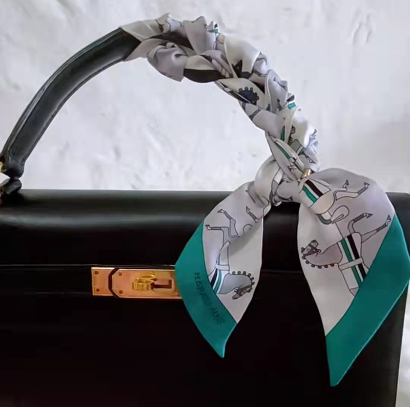 絲巾麻花辮系法