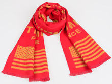 龍翔紡織為“美國華裔支持川普聯盟”特別定制紅色圍巾