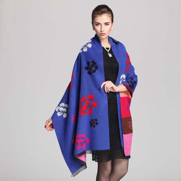 提花拉絨披肩 提花拉絨披肩