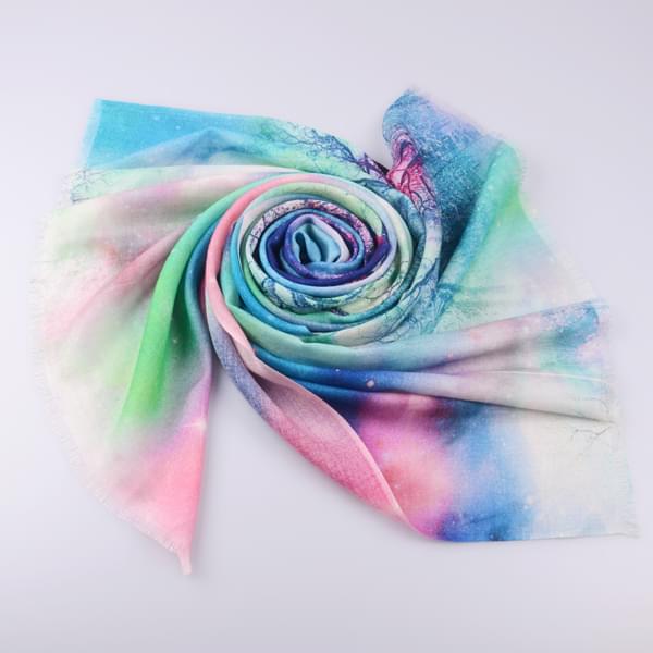 噴繪羊毛圍巾 噴繪羊毛圍巾