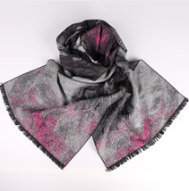 油畫藝術提花圍巾