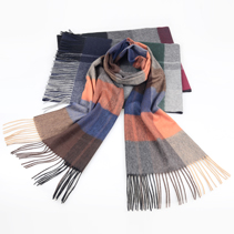 男士格子羊毛圍巾